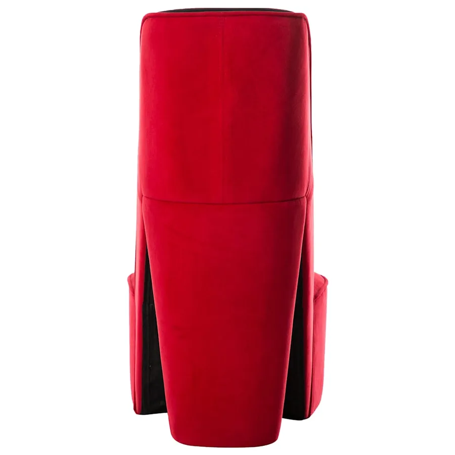 Chaise en forme de talon haut rouge velours - 5