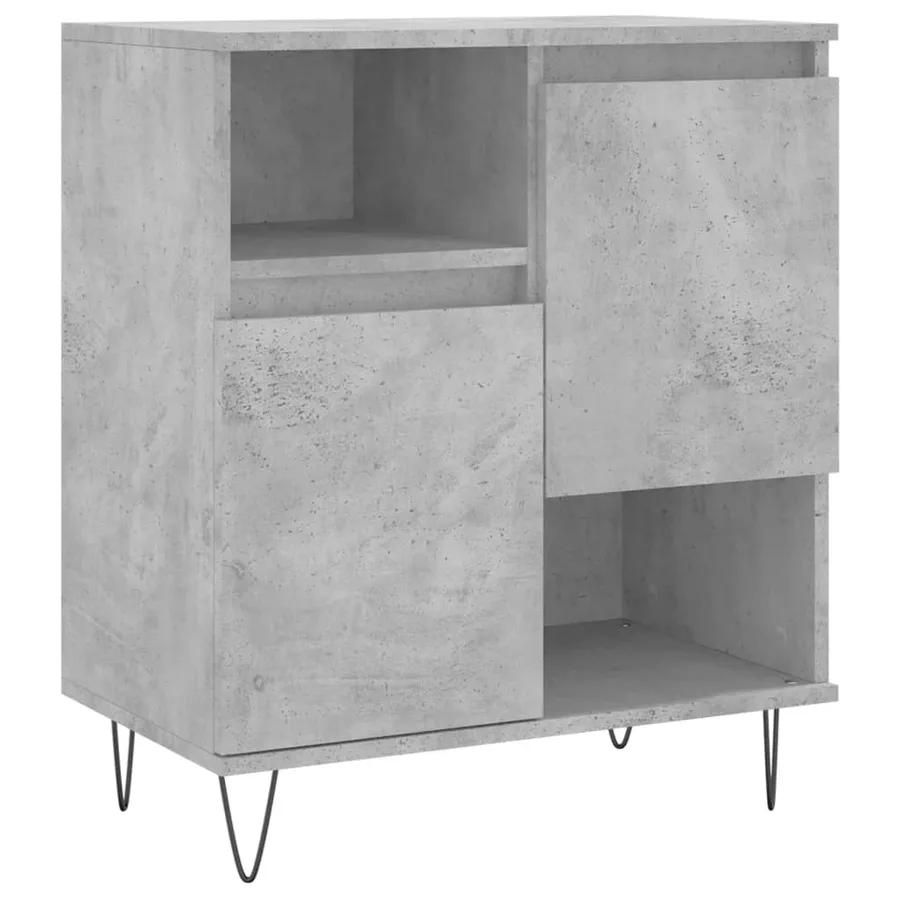 Buffet Gris béton 60x35x70 cm Bois d'ingénierie - 2