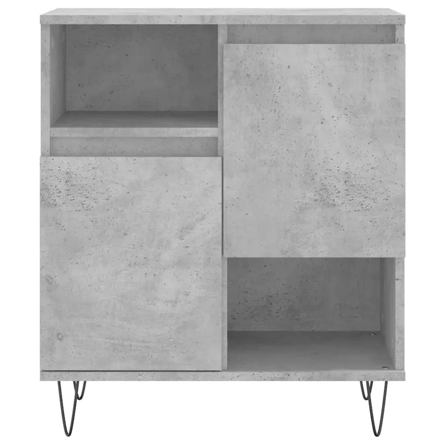 Buffet Gris béton 60x35x70 cm Bois d'ingénierie - 5