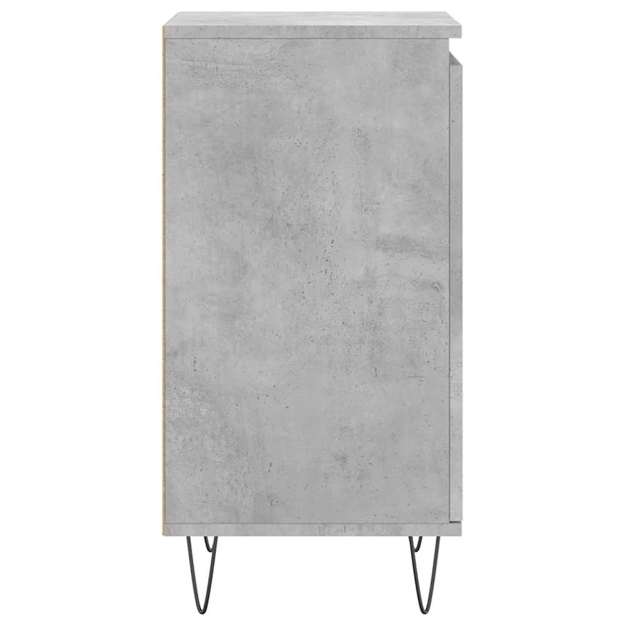 Buffet gris béton 40x35x70 cm bois d'ingénierie - 7