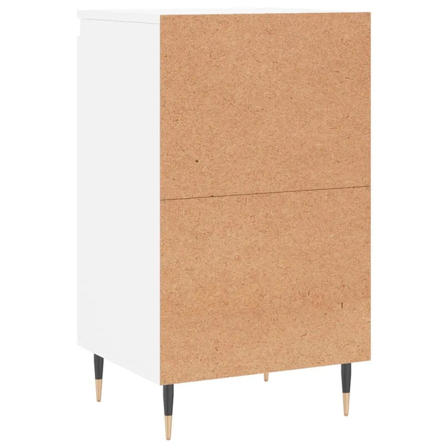 Buffet blanc 40x35x70 cm bois d’ingénierie - 8