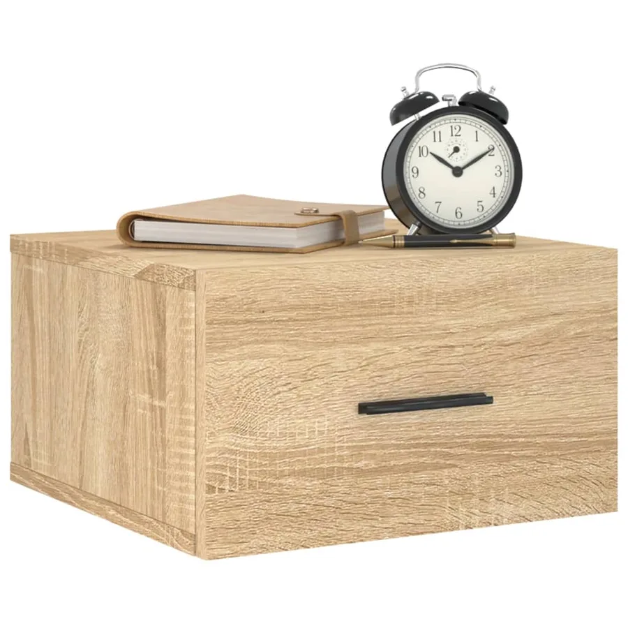 Tables de chevet murales 2 pcs chêne sonoma 35x35x20 cm - 3