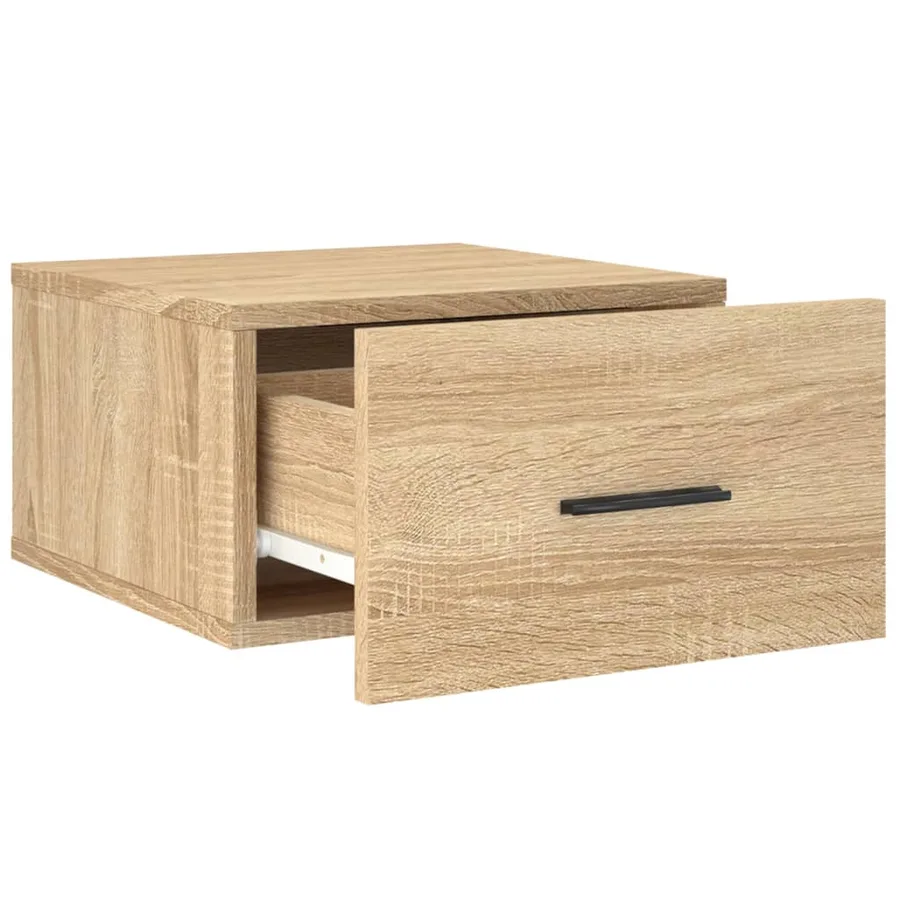 Tables de chevet murales 2 pcs chêne sonoma 35x35x20 cm - 7