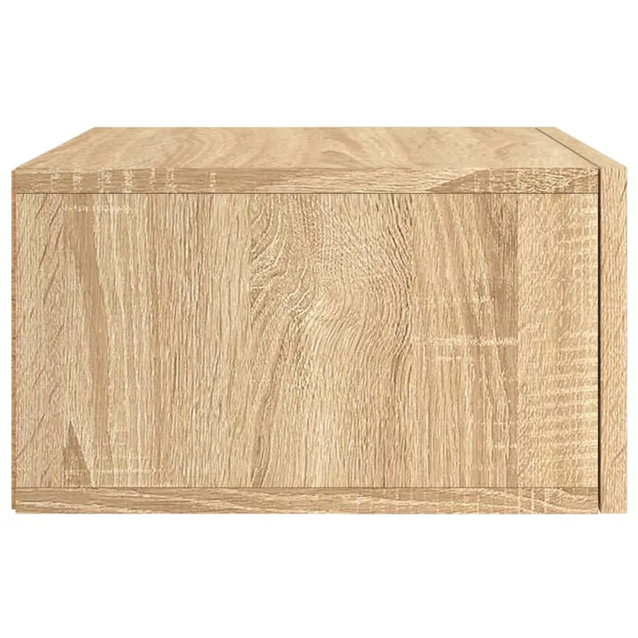 Tables de chevet murales 2 pcs chêne sonoma 35x35x20 cm - 8