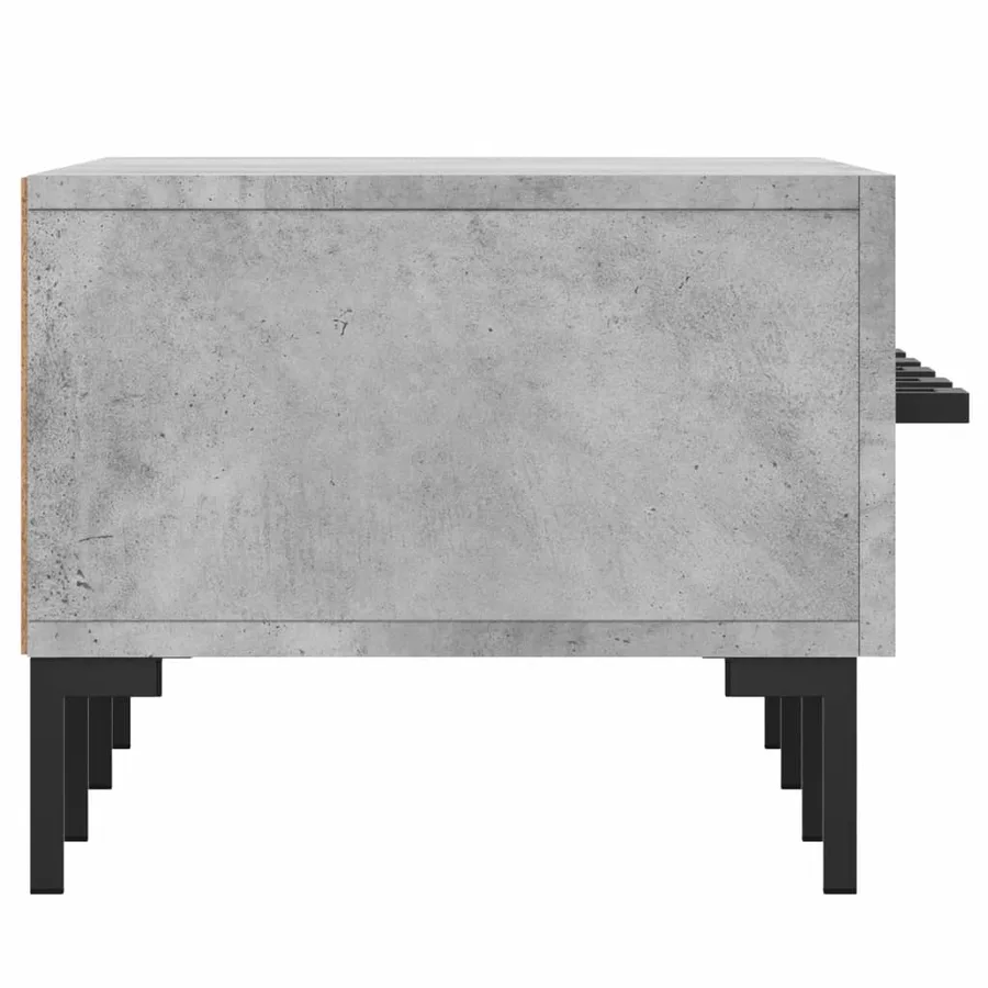 Meuble TV gris béton 150x36x30 cm bois d'ingénierie - 7
