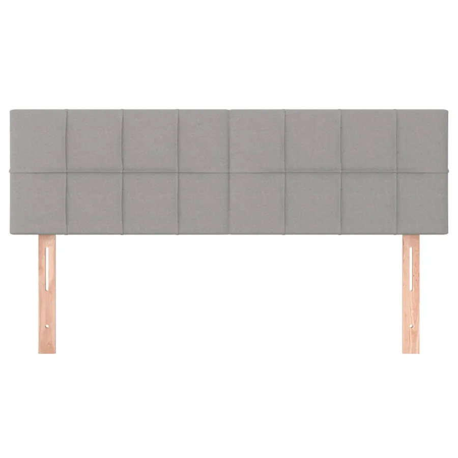 Têtes de lit Gris clair 144x5x78/88 cm Tissu - 3