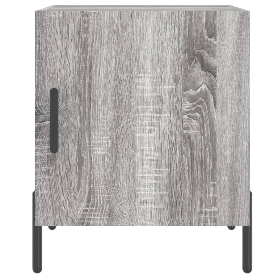Table de chevet sonoma gris 40x40x50 cm bois d'ingénierie - 6