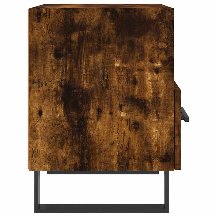 Tables de chevet 2pcs chêne fumé 40x35x47,5cm bois d’ingénierie - 8