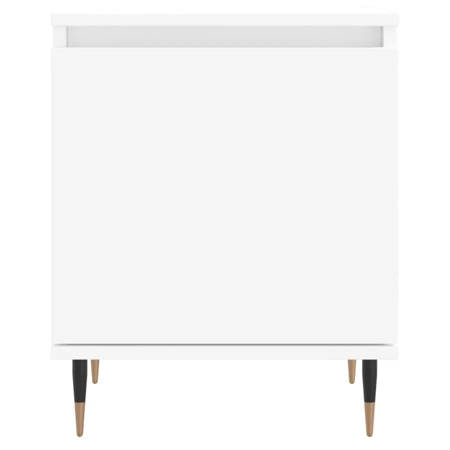 Tables de chevet 2 pcs blanc 40x30x50 cm bois d'ingénierie - 5