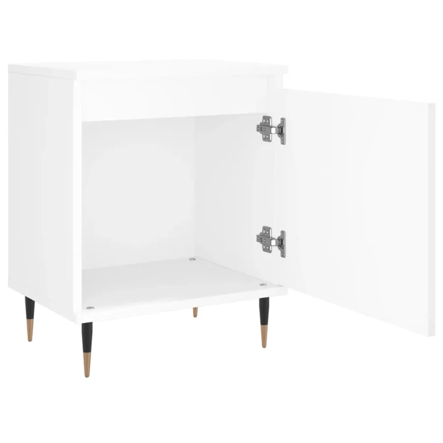 Tables de chevet 2 pcs blanc 40x30x50 cm bois d'ingénierie - 6