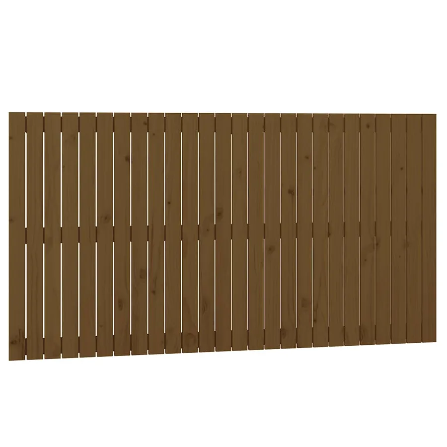 Tête de lit murale Marron miel 166x3x90 cm Bois massif de pin - 2