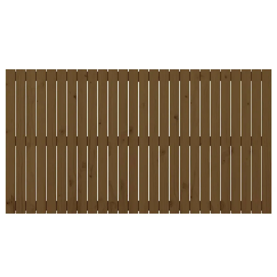 Tête de lit murale Marron miel 166x3x90 cm Bois massif de pin - 4