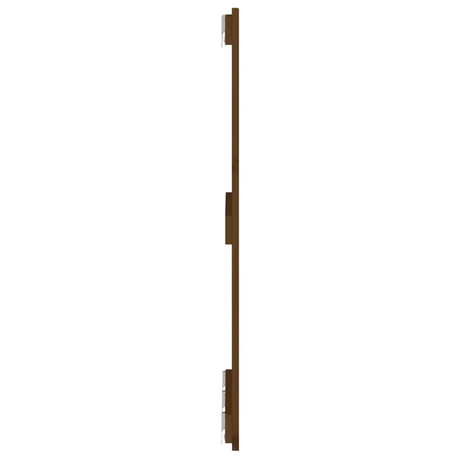 Tête de lit murale Marron miel 166x3x90 cm Bois massif de pin - 5