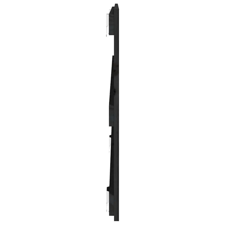 Tête de lit murale Noir 127,5x3x60 cm Bois massif de pin - 5