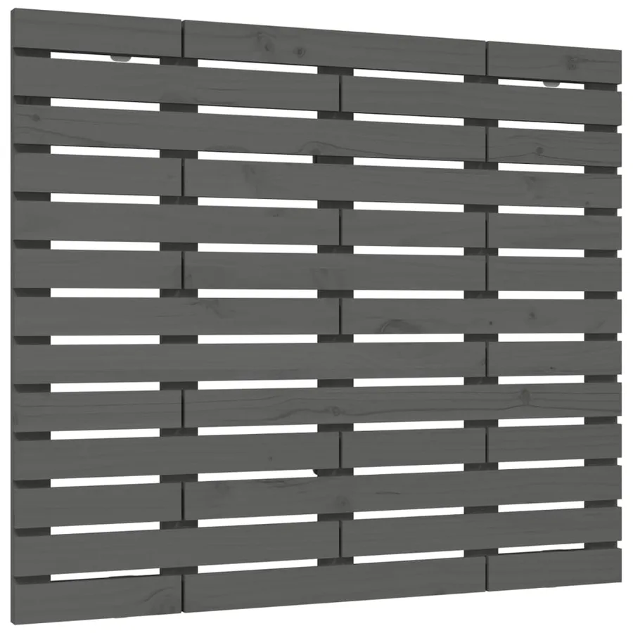 Tête de lit murale Gris 141x3x91,5 cm Bois massif de pin - 2