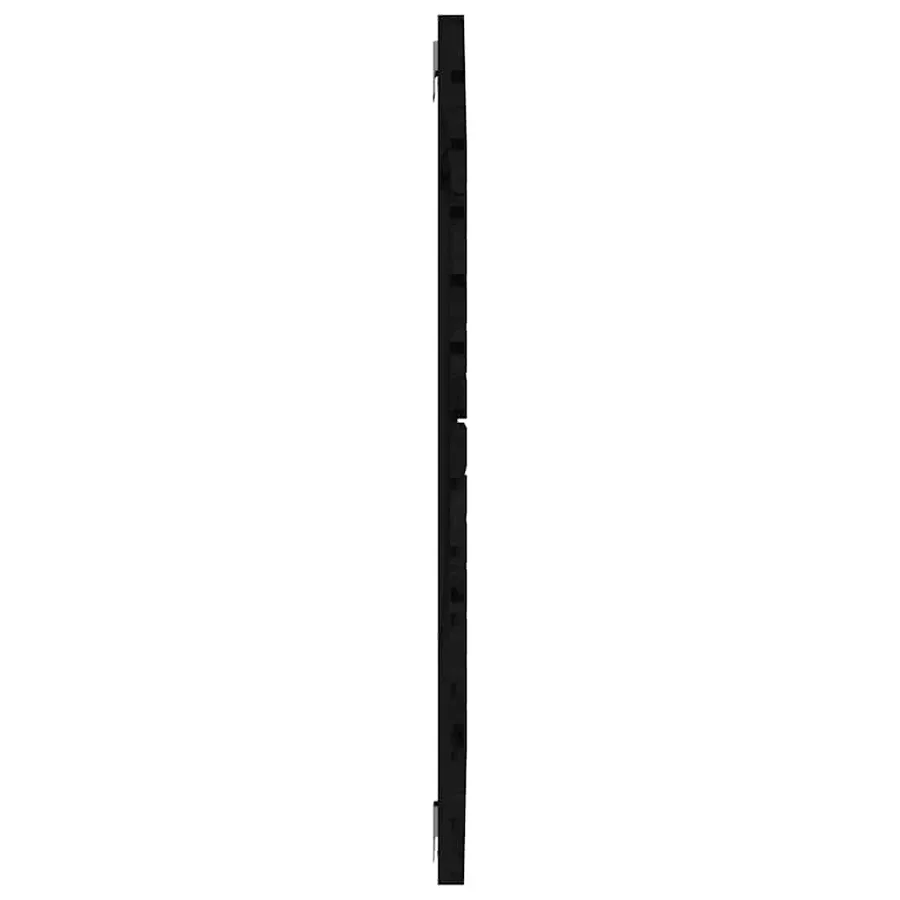 Tête de lit murale Noir 81x3x91,5 cm Bois massif de pin - 5