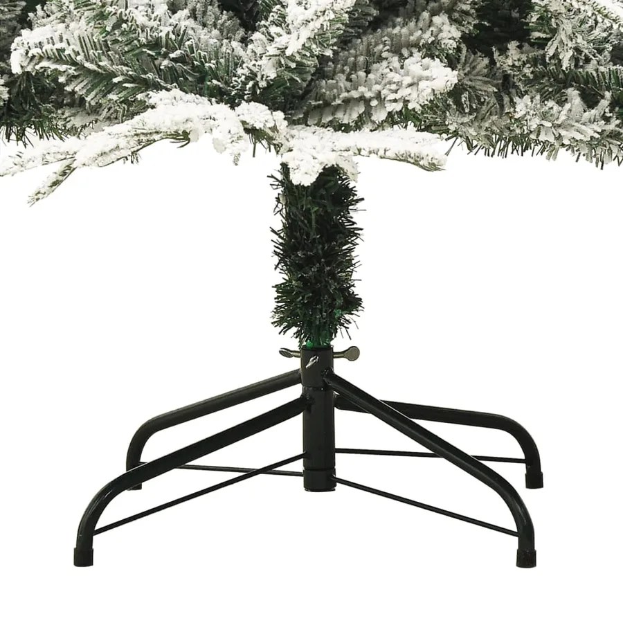 Sapin de Noël artificiel à flocons de neige Vert 210 cm PVC/PE - 5