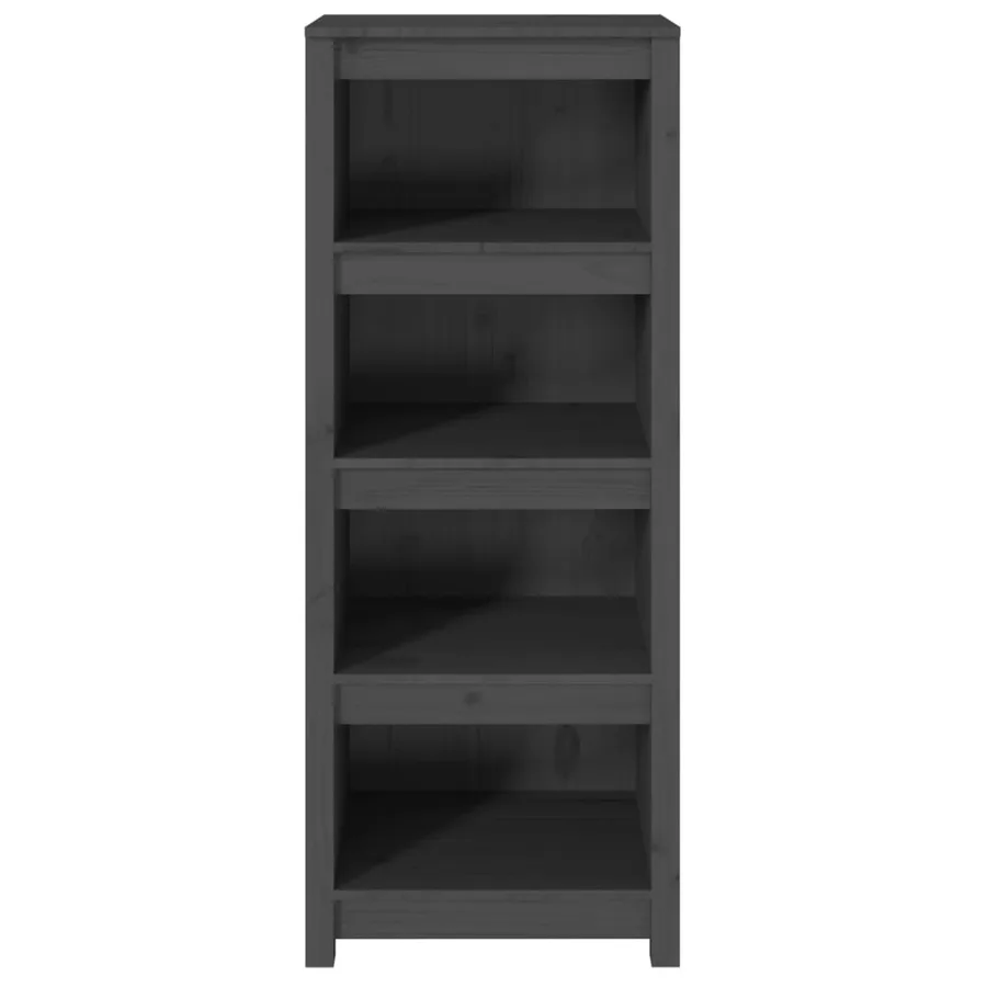 Bibliothèque Gris 50x35x125,5 cm Bois de pin massif - 5