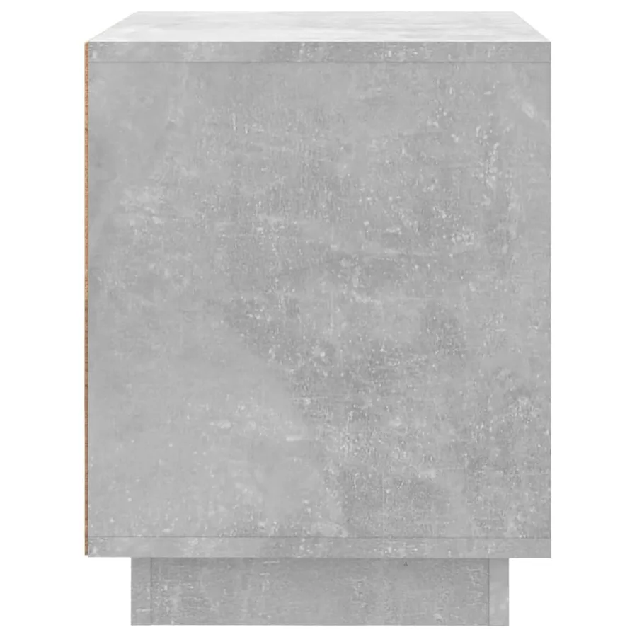 Table de chevet gris béton 44x35x45 cm bois d'ingénierie - 8