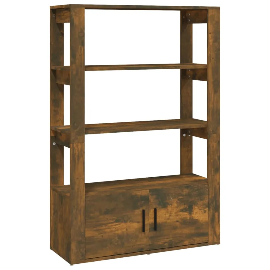 Buffet Chêne fumé 80x30x119,5 cm Bois d'ingénierie - 2
