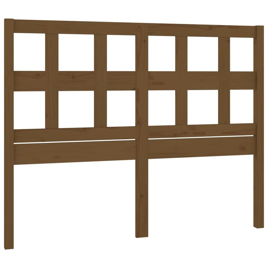 Tête de lit Marron miel 125,5x4x100 cm Bois massif de pin - 2