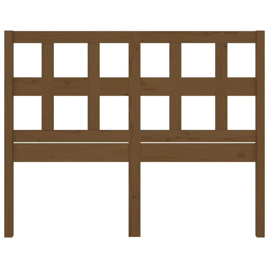 Tête de lit Marron miel 125,5x4x100 cm Bois massif de pin - 4