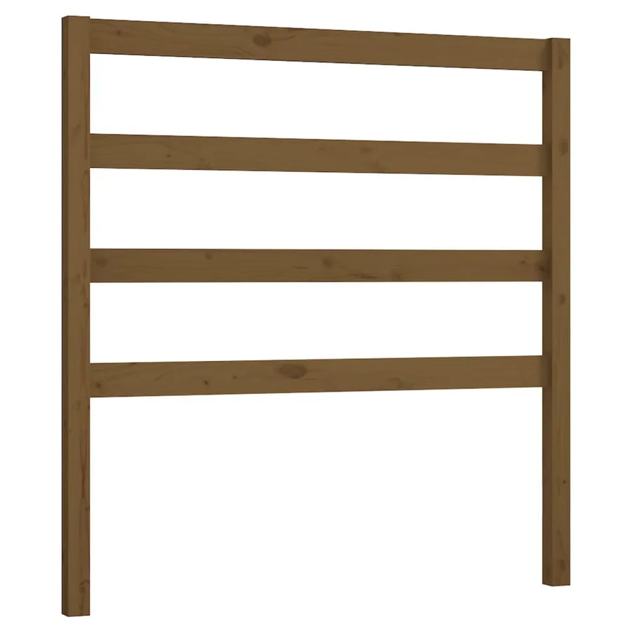 Tête de lit Marron miel 106x4x100 cm Bois massif de pin - 2
