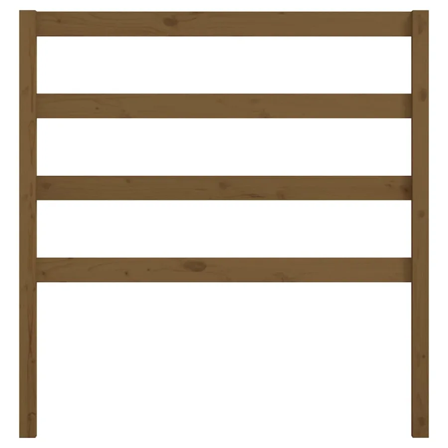 Tête de lit Marron miel 106x4x100 cm Bois massif de pin - 4