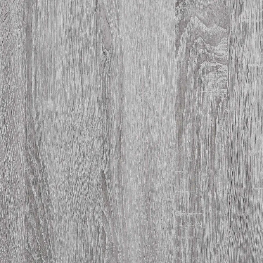Coiffeuse avec LED sonoma gris 90x50x132,5 cm bois d'ingénierie - 13