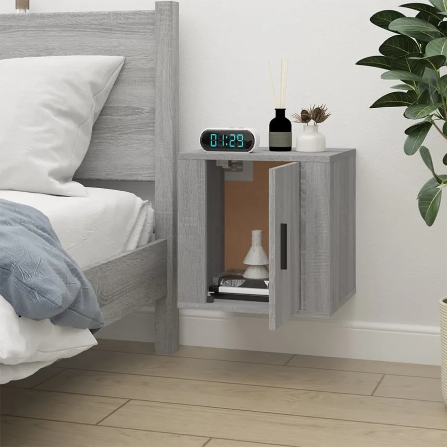 Meuble TV mural Sonoma gris 40x34,5x40 cm - 3