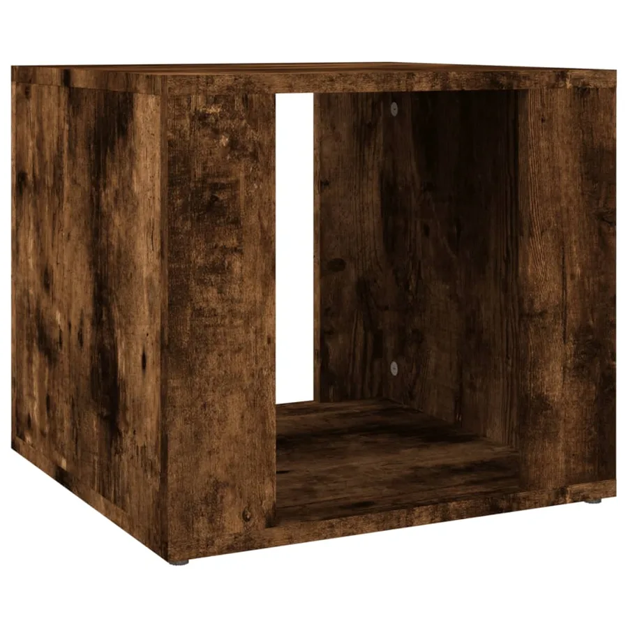 Table de chevet Chêne fumé 41x40x36 cm Bois d'ingénierie - 2