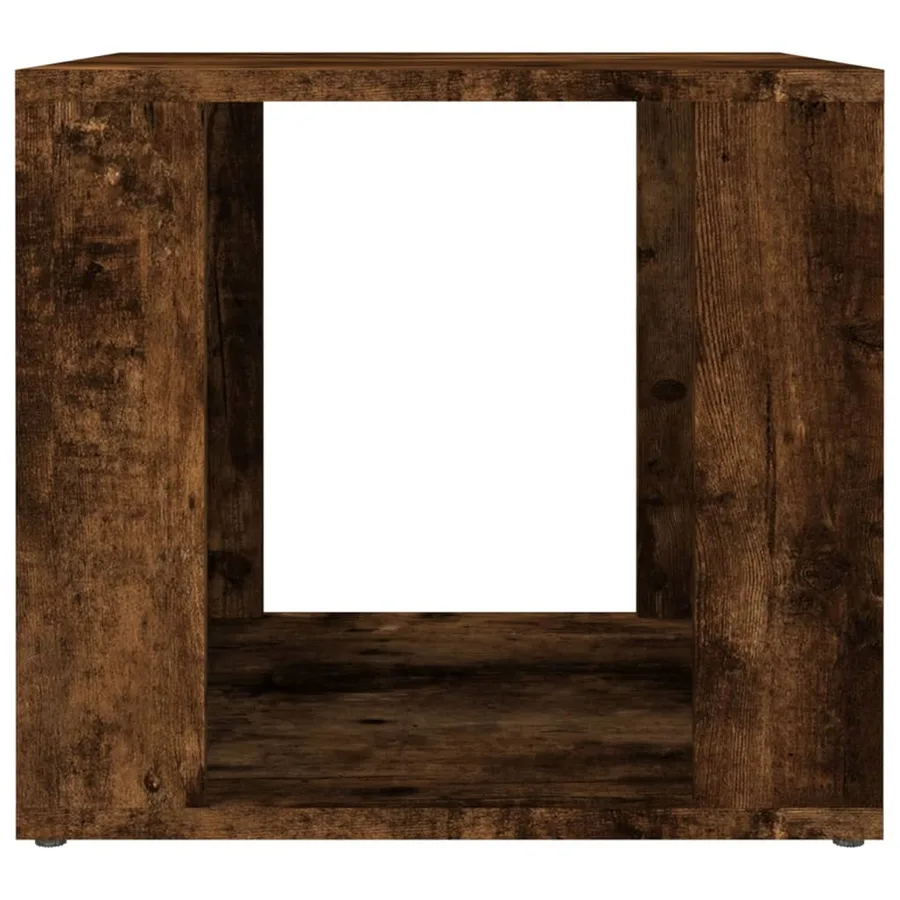 Table de chevet Chêne fumé 41x40x36 cm Bois d'ingénierie - 5