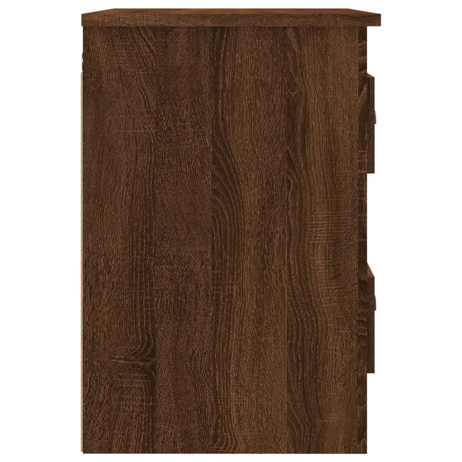Tables de chevet murales 2 pcs Chêne marron 41,5x36x53 cm - 10