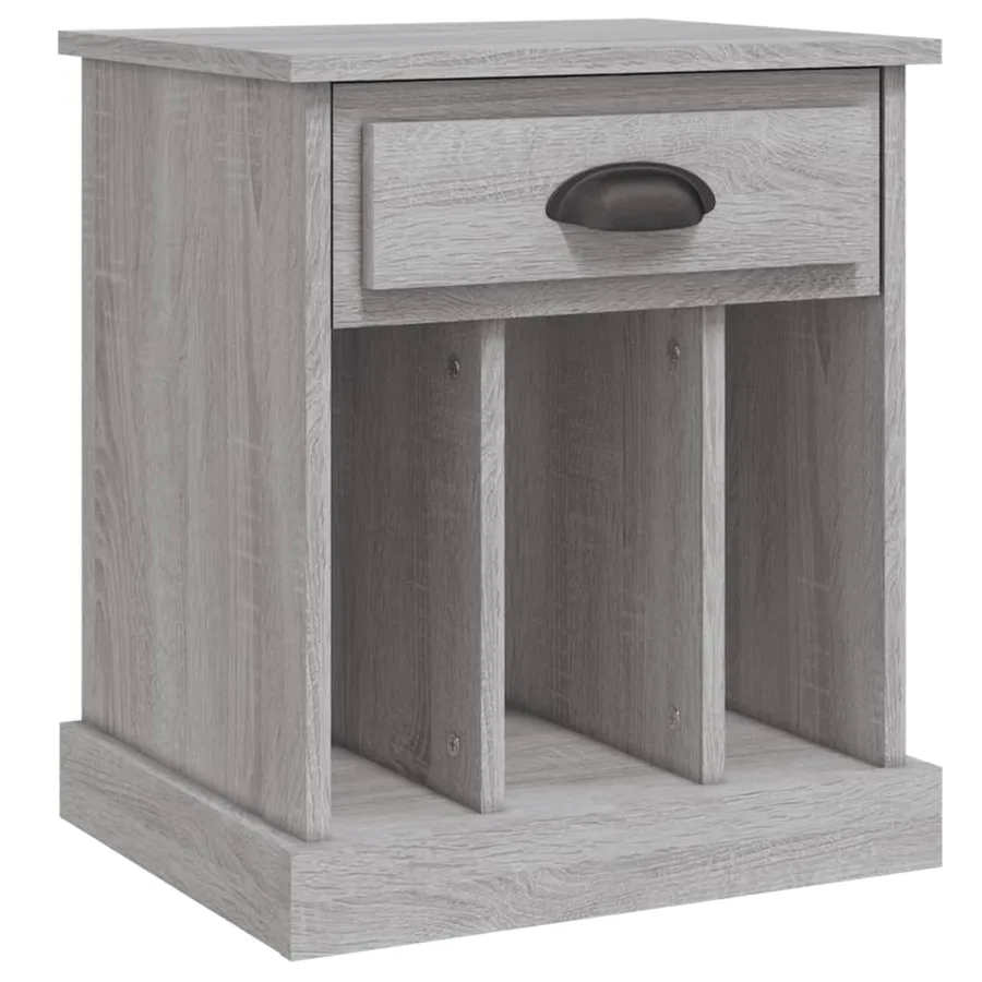 Tables de chevet 2 pcs sonoma gris 43x36x50 cm - 6