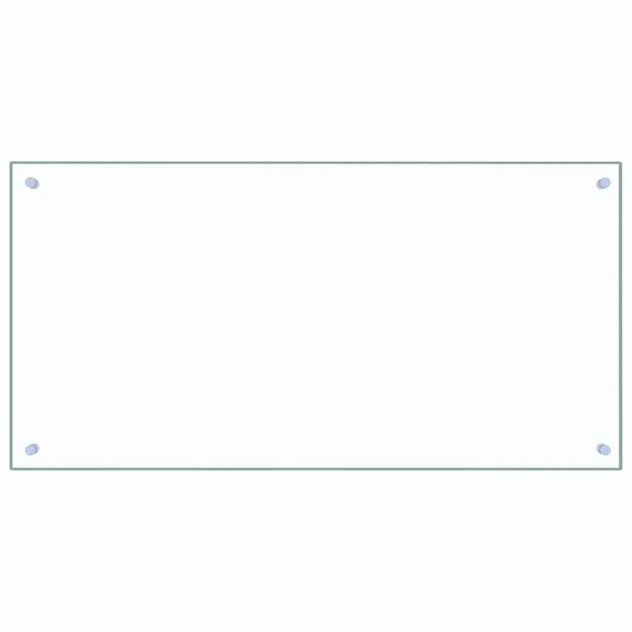 Dosseret de cuisine Transparent 100x50 cm Verre trempé - 2