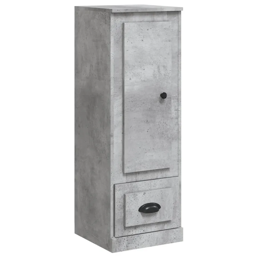 Buffet haut gris béton 36x35,5x103,5 cm bois d'ingénierie - 2