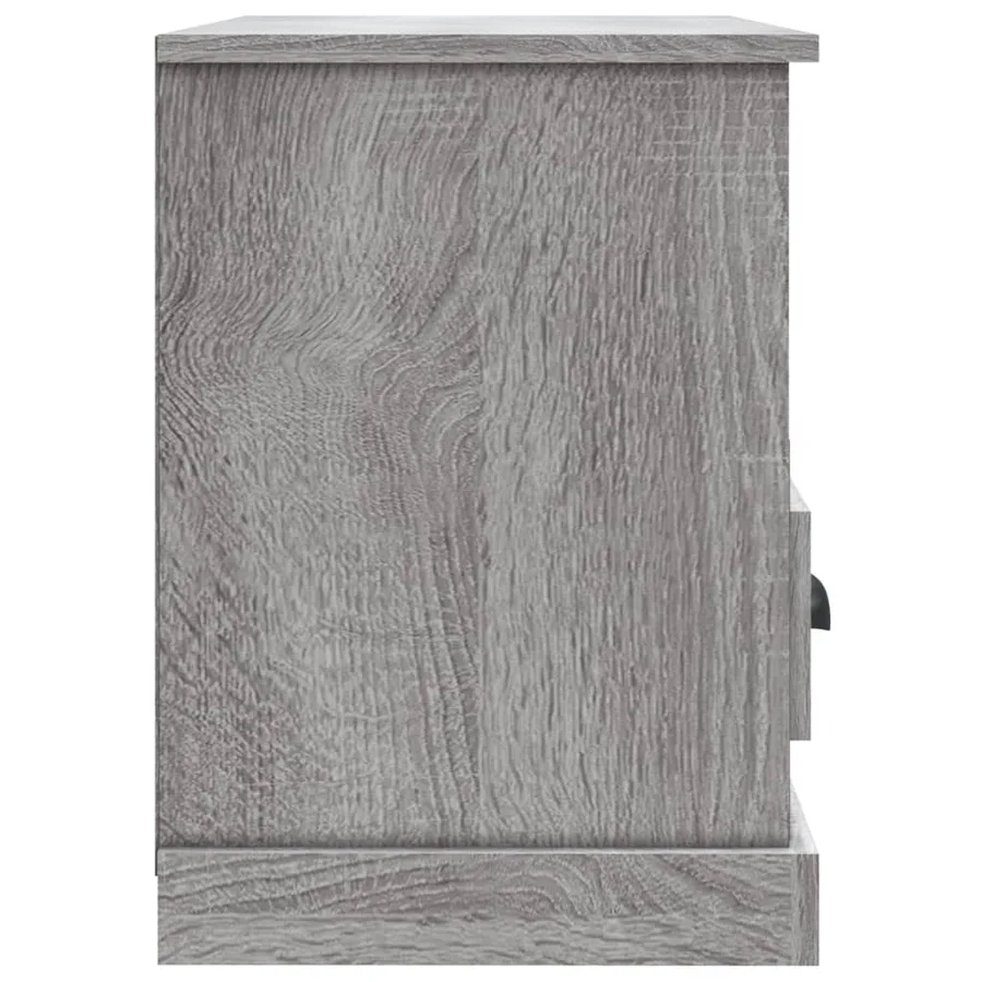 Meuble TV sonoma gris 80x35x50 cm bois d'ingénierie - 7