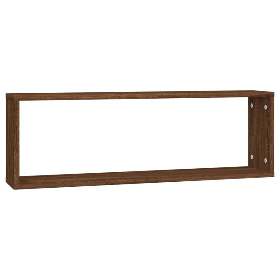 Étagères murales cubiques 4 pcs Chêne marron 80x15x26,5 cm - 5