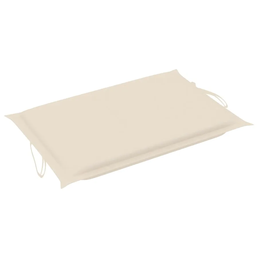 Chaises longues lot de 2 avec table et coussins Acacia solide - 13