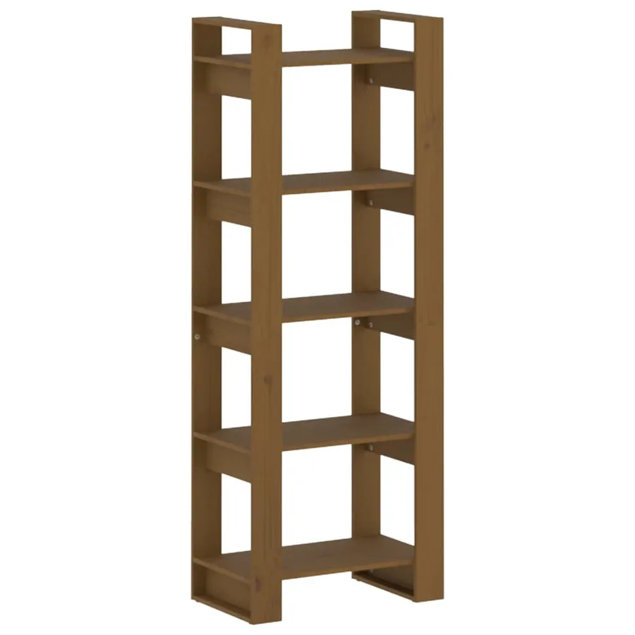 Bibliothèque/Cloison Marron miel 60x35x160 cm Bois massif - 2