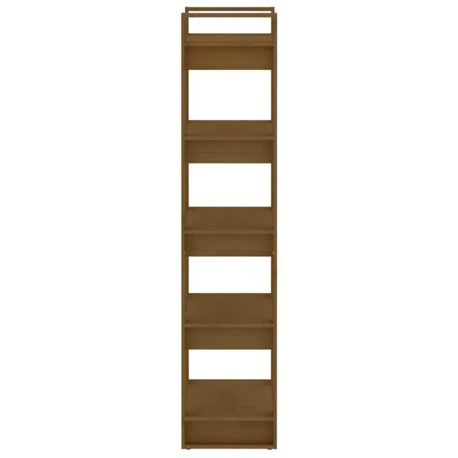 Bibliothèque/Cloison Marron miel 60x35x160 cm Bois massif - 4