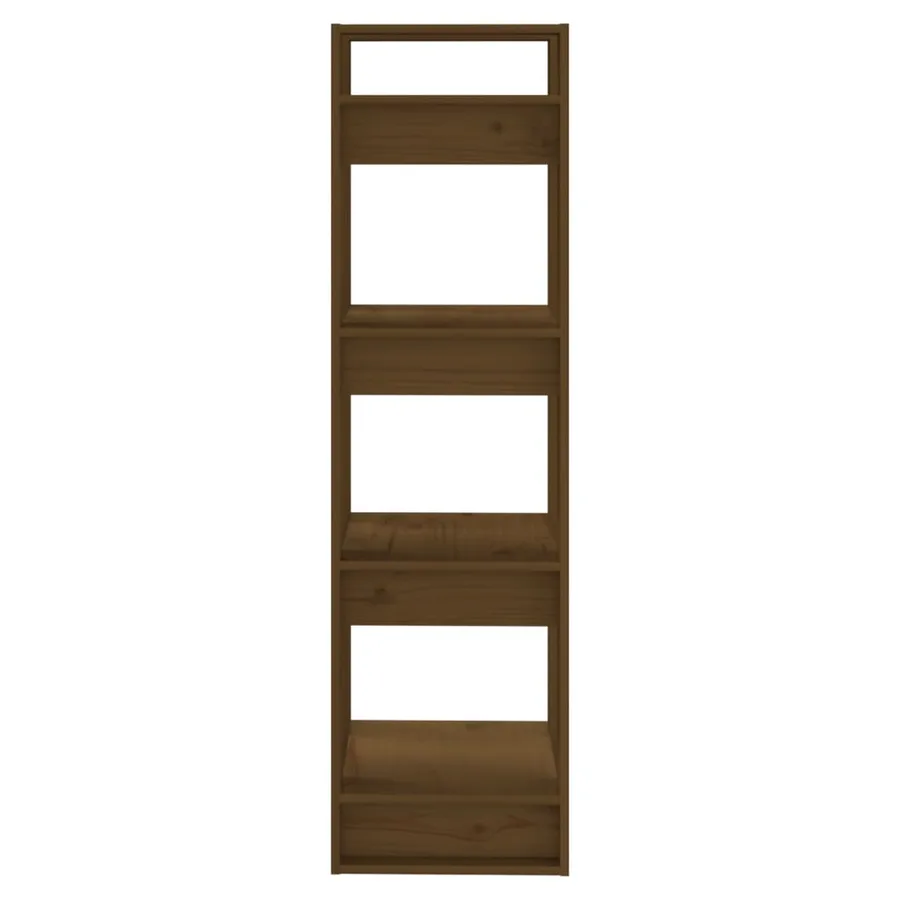 Bibliothèque/Cloison Marron miel 41x35x125 cm Bois massif - 4