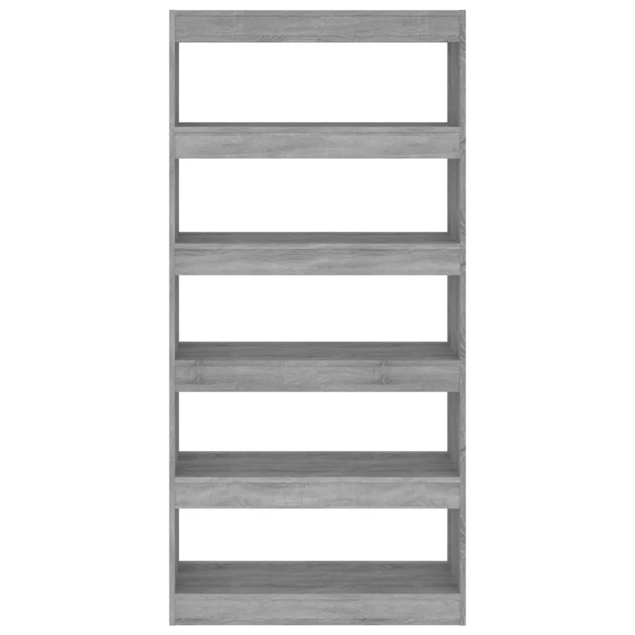Bibliothèque/Séparateur de pièce Sonoma gris Bois d'ingénierie - 5