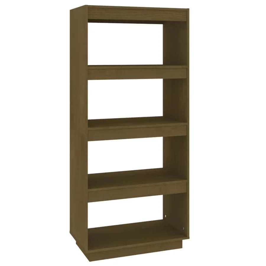 Bibliothèque/Séparateur de pièce Marron miel 60x35x135 cm Pin - 2