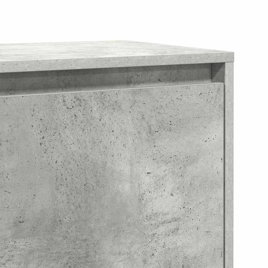 Table de chevet gris béton 45x34x44,5 cm bois d'ingénierie - 10