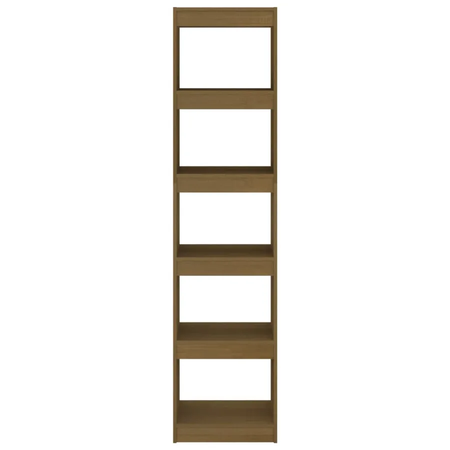 Bibliothèque/Séparateur de pièce Marron miel 40x30x167,5 cm Pin - 5