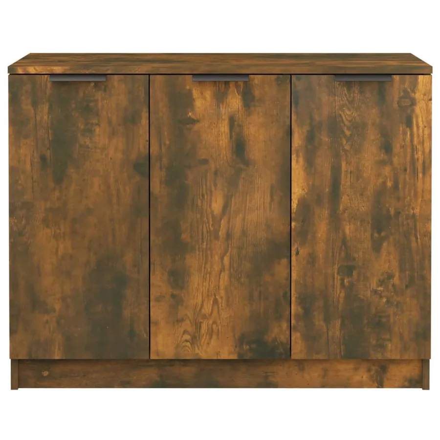 Buffet Chêne fumé 90,5x30x70 cm Bois d'ingénierie - 5
