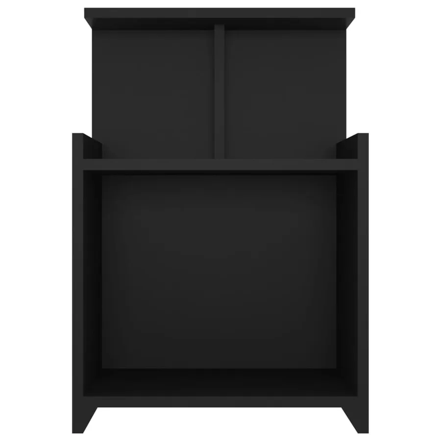 Table de chevet Noir 40x35x60 cm Aggloméré - 3