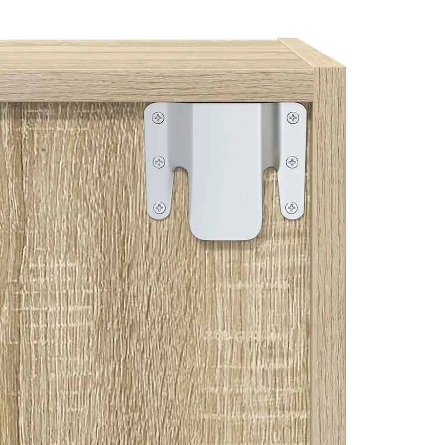 Meuble TV mural Chêne sonoma 37x37x142,5 cm Bois d’ingénierie - 12