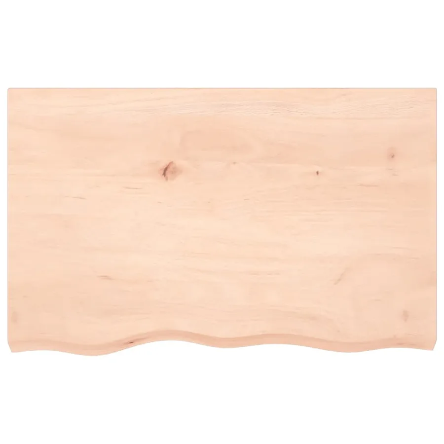 Étagère murale 80x50x(2-6) cm bois de chêne massif non traité - 4
